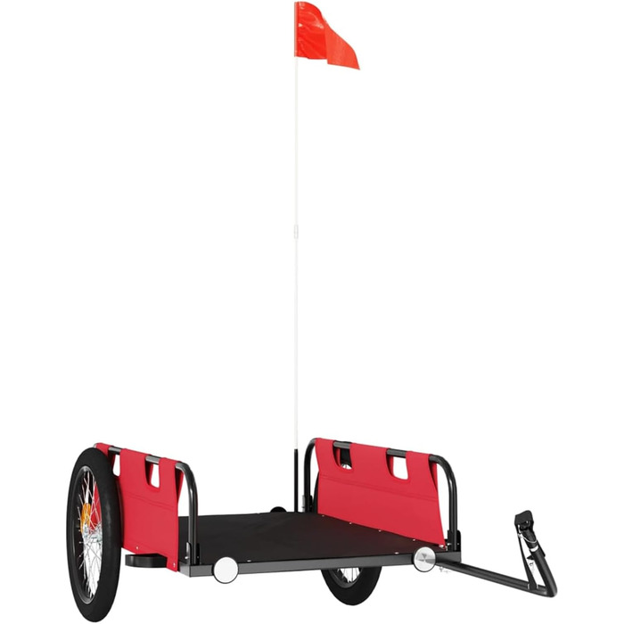 Причіп для велосипеда ARKEM, червоний, з тканини Oxford та сталевим з'єднувачем. Причіп для велосипеда, кошик для собак