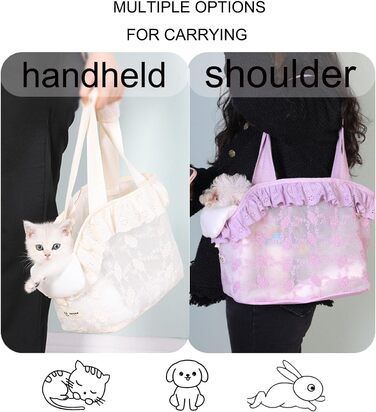 Сумка-переноска для собак маленьких порід до 5 кг, біла, S. Дихаючий рюкзак для собак, сумочка для транспортування