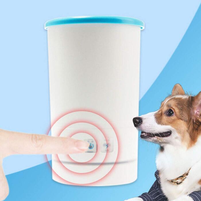 Автоматичний мийник лап для собак з USB-підзарядкою, силіконова щітка