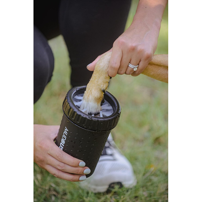 Dexas MudBuster Портативний очищувач лап для собак, середній, світло-білий (чорний, Medium)