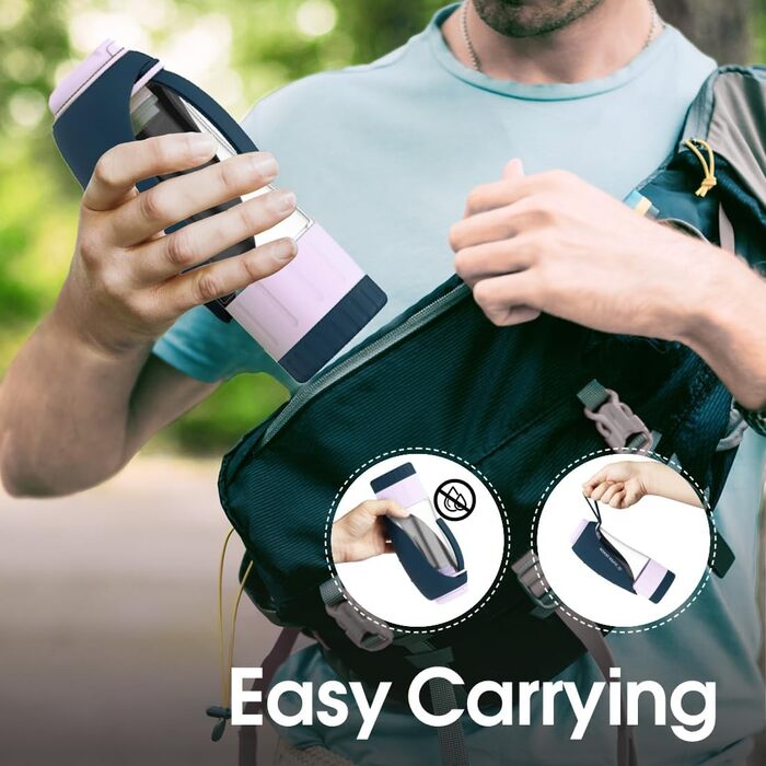 Водяна пляшка для собак SUPERDESIGN сірого кольору з контейнером для корму, для подорожей, прогулянок та активного відпочинку. Безпечна та зручна у використанні. Модель SD-PT-1662-5