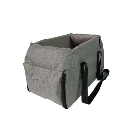 Автомобільний лежак для собак середніх та маленьких порід, переноска для котів та собак, зручний автотранспорт для тварин (сірий)