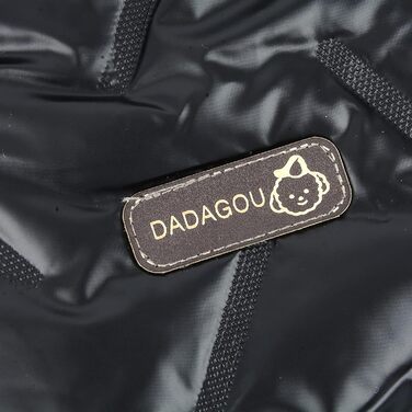 PAIDEFUL Зимовий теплий пуховик для собак - куртка з капюшоном для цуценят, чихуахуа, котів. Розмір M, чорний. Водонепроникний, захист від вітру. Довжина спини 25 см, обхват грудей 37 см.