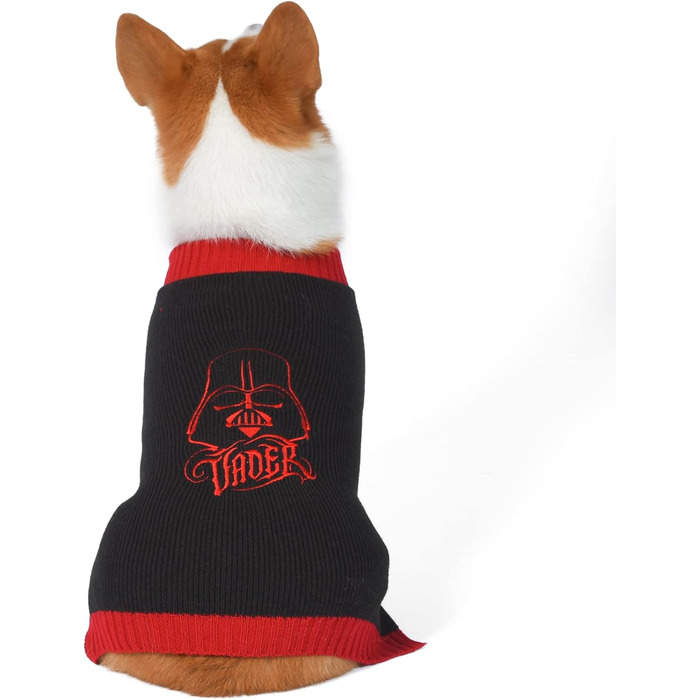 Пуловер для собак Star Wars Darth Vader, розмір M, чорний. Костюм для домашніх тварин, подарунок для шанувальників Зоряних Війн
