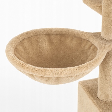 Високий когтеточка-комплекс з лежаком та стовпчиком для кігтів, вежа Wideshop 101 — 160 см