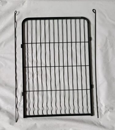 Вигул для цуценят, вольєр, загон для собак, клітка для собак, огорожа для тварин, клітка для дрібних тварин, переносна клітка, вигул для кроликів, кемпінговий забір, кемпінгове огородження, 12 елементів, 80 см