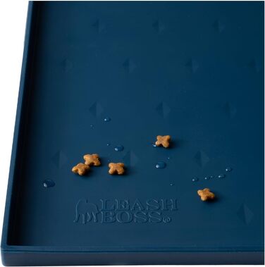 Килимок під миску для котів та собак Leashboss Spritzmatte Medium/Gross, 51 x 33 см, Marine (Морський)