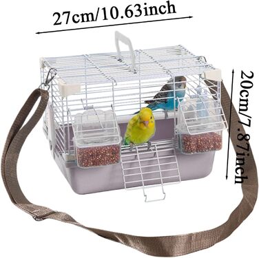 Транспортний бокс для тварин Ceprzznvey - переноска для подорожей з піддоном, міцний аксесуар для дрібних тварин (сірий)