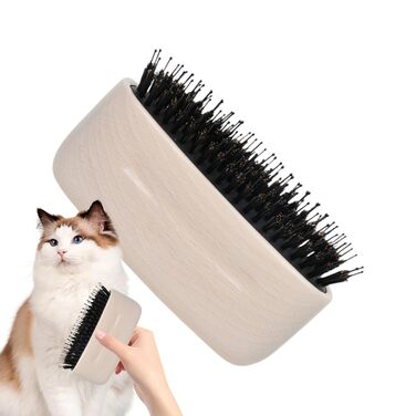 Бурштук для вичісування підшерстка собак та котів | Щітка проти линяння | Аксесуар для догляду за шерстю | Білий