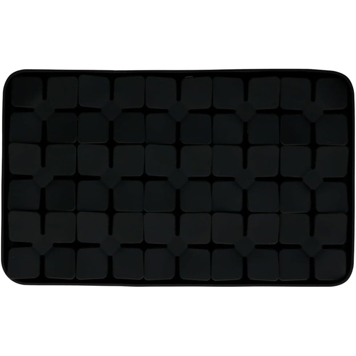 Килимок для собак з квітковим візерунком, 21 x 34 см, Silikon, миється в посудомийній машині, сірий