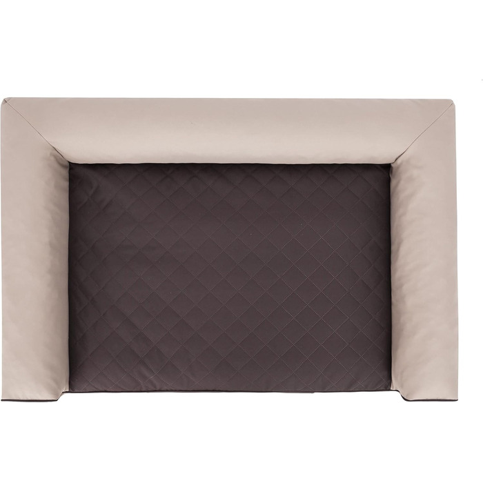 Лежанка для собак DOGGY: м'яка, комфортна, 80 x 55 см, бежево-коричнева