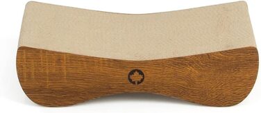 Котячий когтеточки Satellite Small - чорний, з котячою м'ятою, 37x10x23 см