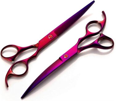 Професійна ножиця для собак, вигнута ножиця для шерсті, ножиці для грумінгу домашніх тварин, гребінець, ножиці для тварин, професійні ножиці для грумінгу