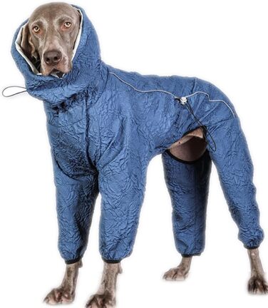 Теплий зимовий халат для собак з високим коміром, фліс, для маленьких, середніх та великих собак, блакитний