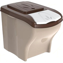 Контейнер для сухого корму Sicignano для собак та котів, 20 л, 10 кг, з кришкою, гігієнічний, компактний, стекується