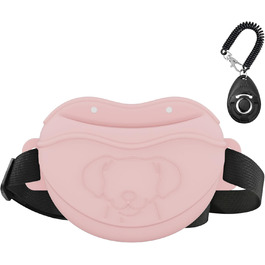 Сумка для ласощів для собак AWINNER – преміум силікон, 4 потужні магніти, регульований поясний ремінь – ідеально для дресирування цуценят та прогулянок на вулиці (Рожевий)