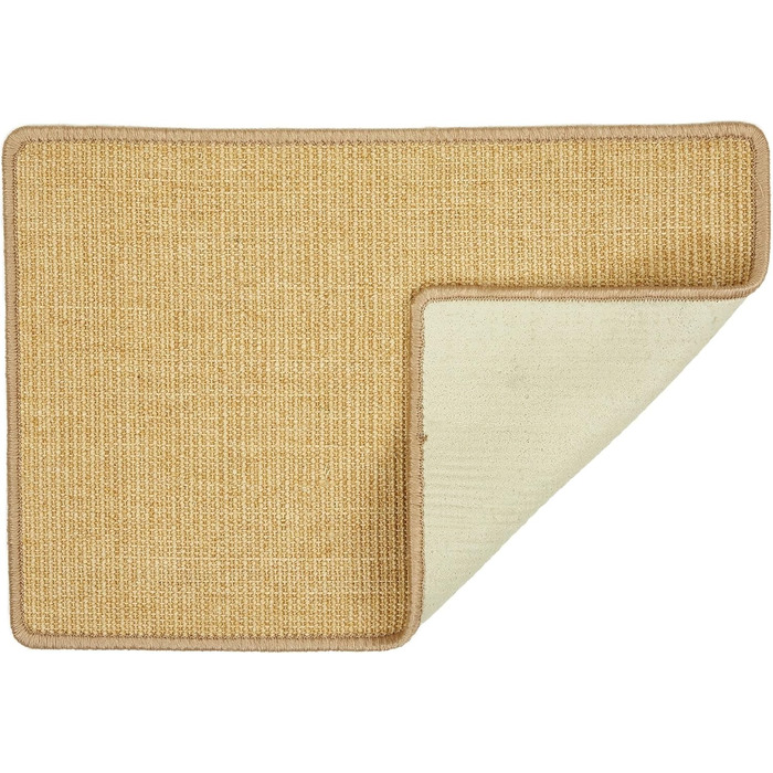 Килимок для котів з сизалю - міцний коврик-кігтеточка з 100% сизалю, бежевий (набір 2 шт., 40 x 60 см)