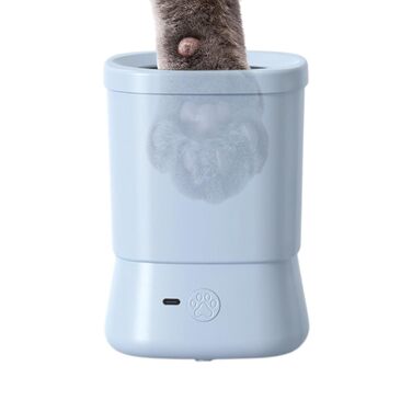 Автоматичний мийка лап для собак, блакитна. Без розбризкування, 2 швидкості, для дому, подорожей, відпочинку на природі