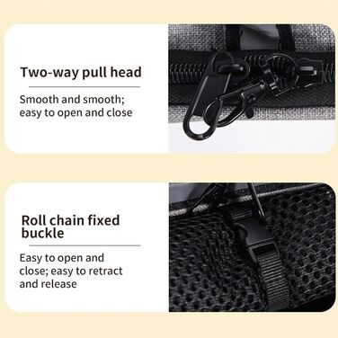 Транспортна сумка для котів, рюкзак для маленьких собак, дихаюча та розширювана сумка-рюкзак для подорожей та перевезення домашніх тварин (сірий з зеленими вставками)