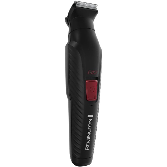 Мультитриммер Remington G12 [12-в-1]: для волосся, бороди, тіла, вух та носа. З 6 насадками, самозагострювані леза, акумуляторний. PG2120