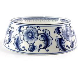 Набір мисок для корму та води для собак та котів SYNWISH, 14,7 x 18,3 x 6,1 см, блакитний та білий