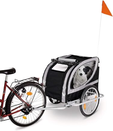 Підстилка для собак Karlie Doggy Liner Paris De Luxe Teflon®, сіро-чорна, розмір L (148x90x88 см)