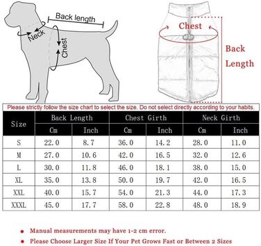 Водонепроникна вітрозахисна куртка для собак - тепла жилетка для хаскі, мопса, лабрадора, чихуахуа, французького бульдога - червона, розмір L