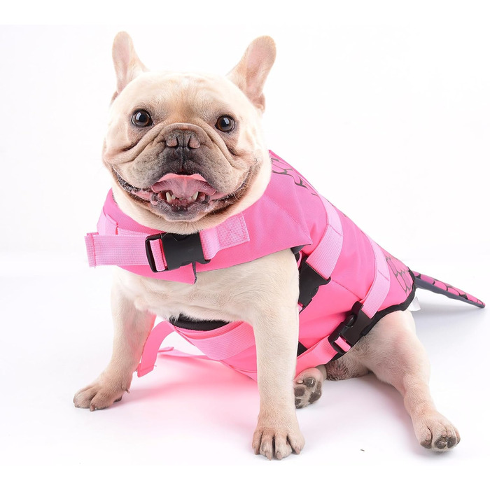 Світшот для собак 'Акула' - рятувальний жилет для Французького бульдога (розмір M, русалка)