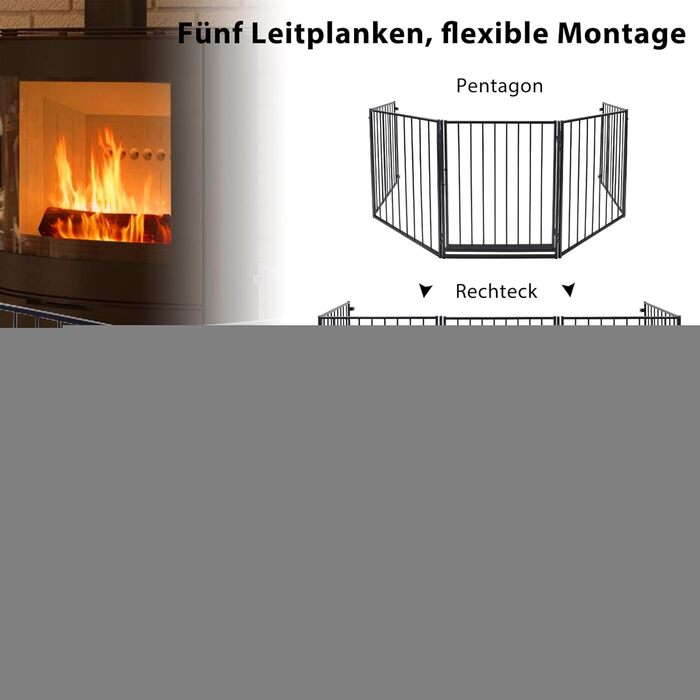 Забіг для цуценят Froadp 5 TLG: захист від каміну, огорожа, забіг, загін для собак, дітей. 61 x 76 см