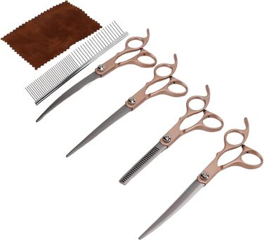 Набір для грумінгу собак: ножиці, 17.8 см, зелений (золотий)