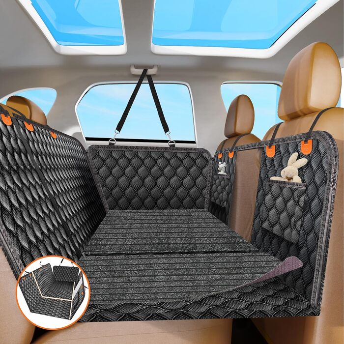Автогамак для собак FURROOM, рюкзитна підкладка, 180 кг, водонепроникний, антиковзкий, захист сидіння, для авто і SUV