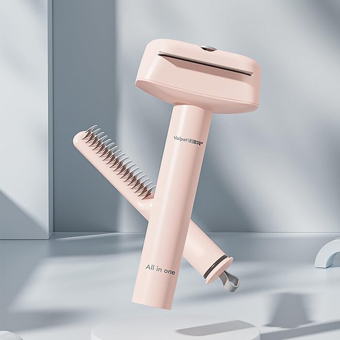 Гребінець для видалення шерсті Tierhaarentfernungskamm: багатофункціональний гребінець для котів та собак, для догляду за довгою шерстю