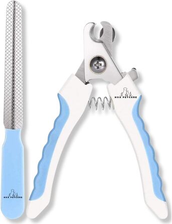 Набір для стрижки та підпилювання кігтів для собак та котів H&A Petcare, професійний, для всіх порід та розмірів, компактний, блакитний