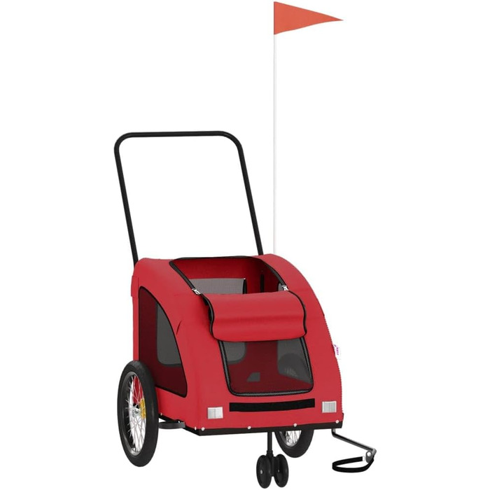 Причіп для велосипеда Oxford, для собак, червоний. Причіп вантажний, ручний візок, вантажний велосипедний причіп - 93985