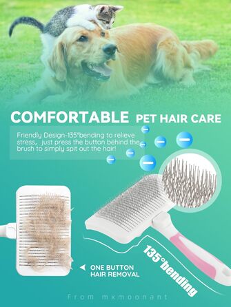 Фен для собак Mxmoonant 2800W з регулюванням потужності та температури, LED дисплеєм, контролем температури, іонізацією та набором насадок