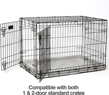 Ліжко-манеж для собак PetFusion PuppyChoice 74×48 см з водонепроникним і щільним поролоновим матрацом, знімним і праним чохлом з мікрозамші, зручне та портативне з ручкою
