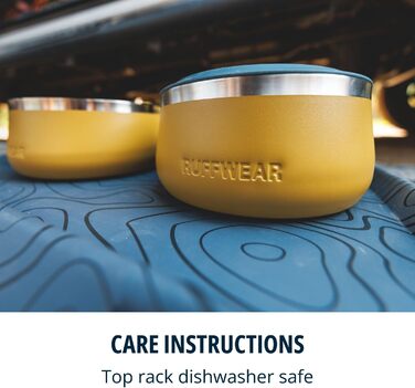 Hundenapf Ruffwear Basecamp Edelstahl, легкий та портативний, зелений River Rock