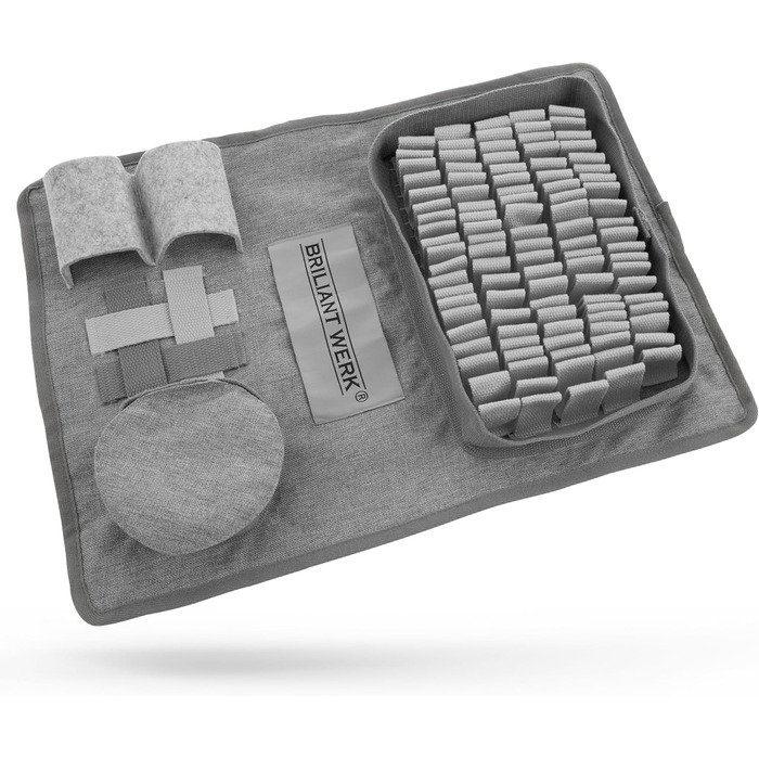 Килимок для собак - іграшка-головоломка з 5 елементами та 3 рівнями складності. Міцний матеріал, підходить для собак будь-якого розміру (сірий)