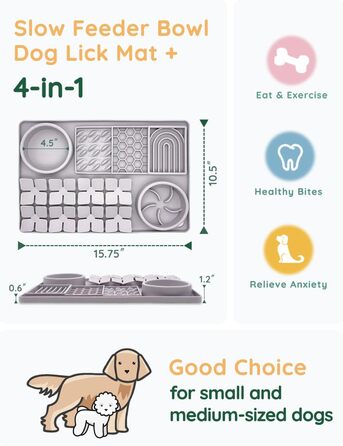 Миска для повільного годування, силіконовий килимок від протікання з присосками для собак та котів, килимок для нюхання, іграшка-головоломка для нудьгуючих цуценят, інтерактивна миска для повільного годування