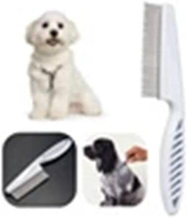 Щітка для собак, інструмент для догляду за шерстю, щітка для домашніх тварин, ефективна щітка для собак (Біла)