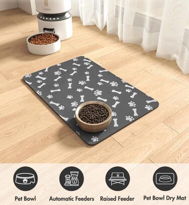Силіконовий килимок для годування собак та котів, 60x90 см, водонепроникний, легко миється