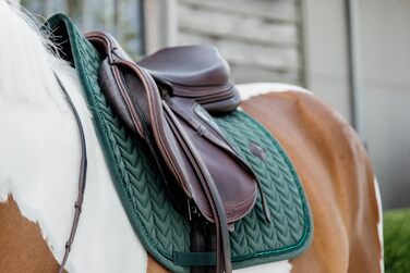 Kentucky Horsewear Schabracke Velvet Pearls - підкова для коня, розмір SR, колір Pine Green
