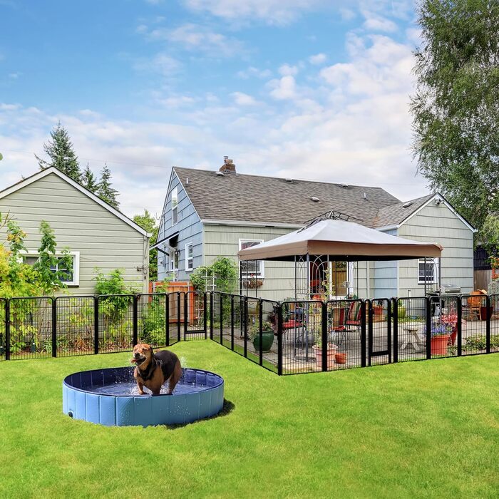 Клітка для цуценят Yaheetech з 24 елементів, 100 см, для дому та саду