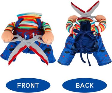 Костюм для собак NACOCO на Хелловін: стильний, для косплею, для святкування, для маленьких собак та котів (великий)