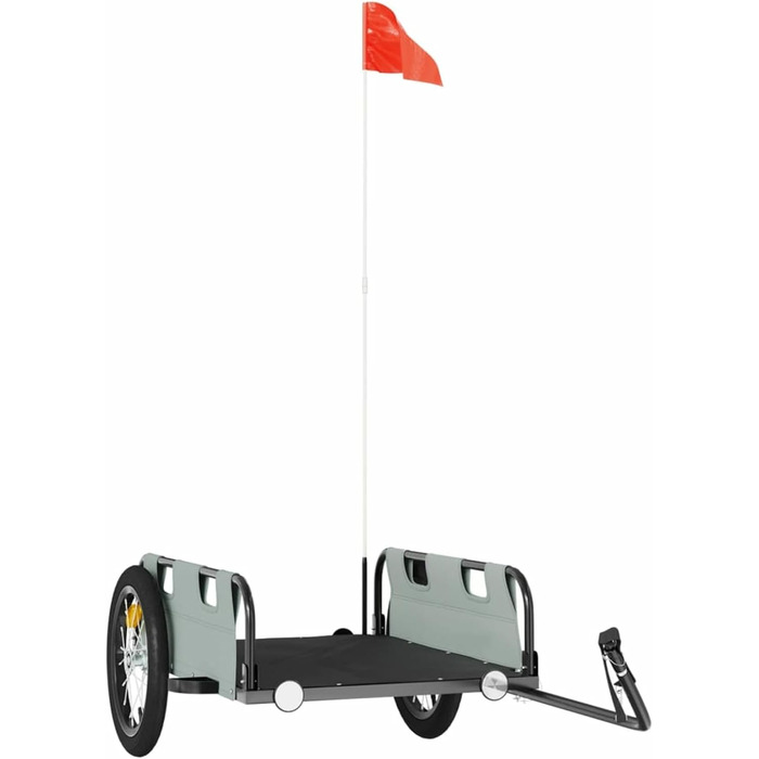 Фархангер ARKEM для велосипеда: сірий, з оксфордської тканини та металу, кошик для собак