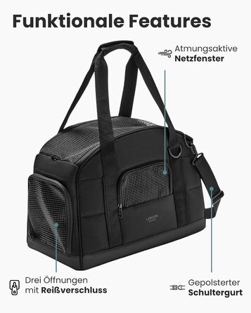 Транспортна переноска для собак Larkson до 8 кг, Бежева - Tjark - для подорожей літаком, для собак та котів. Відповідає вимогам більшості авіакомпаній