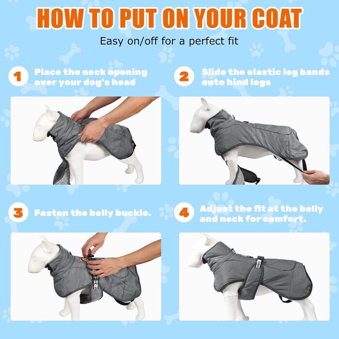 Водонепроникна тепла куртка-жилет для собак великих та середніх порід, 4XL, сірий колір