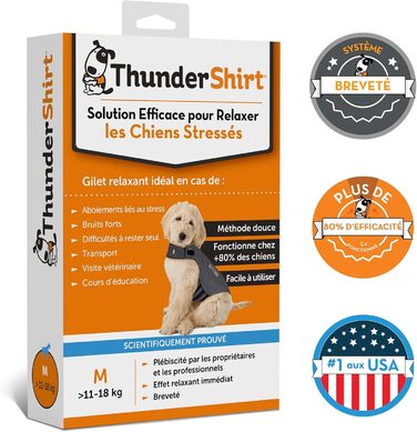Накидка для собак Thundershirt, сіра (XL, сірий колір)