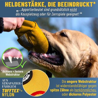 GIZZY® Оригінальний Futterdummy для собак: міцний мішечок для їжі для всіх порід, тренування з ласощами, допоміжний інструмент для дресирування собак, аксесуари для собак (жовтий)