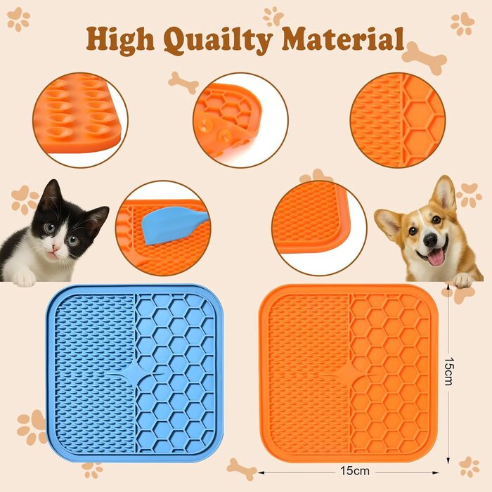 Килимок для грумінгу собак та котів AiQInu з присосками (2 шт.)